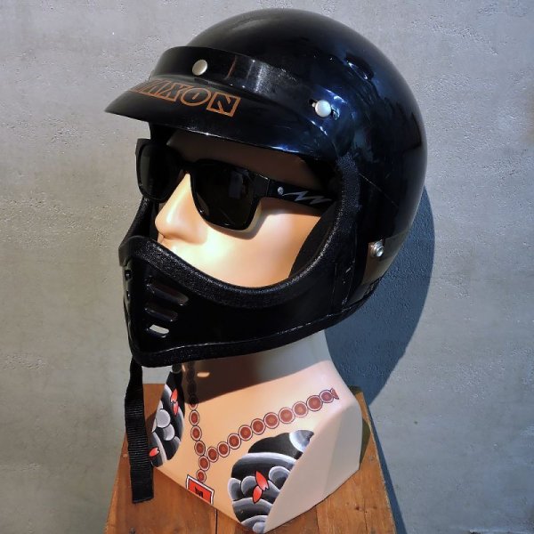 画像2: Vintage Helmet（ビンテージヘルメット）MAXON MOTO 純正バイザー付き M対応57〜58cm【内装リペア済み】