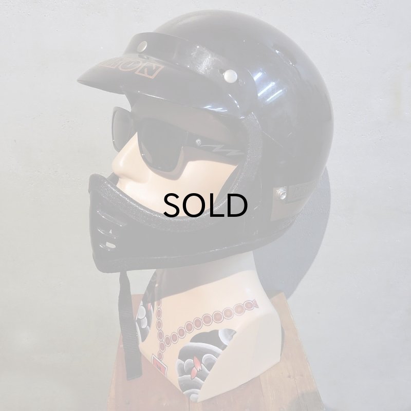 画像1: Vintage Helmet（ビンテージヘルメット）MAXON MOTO 純正バイザー付き M対応57〜58cm【内装リペア済み】 (1)