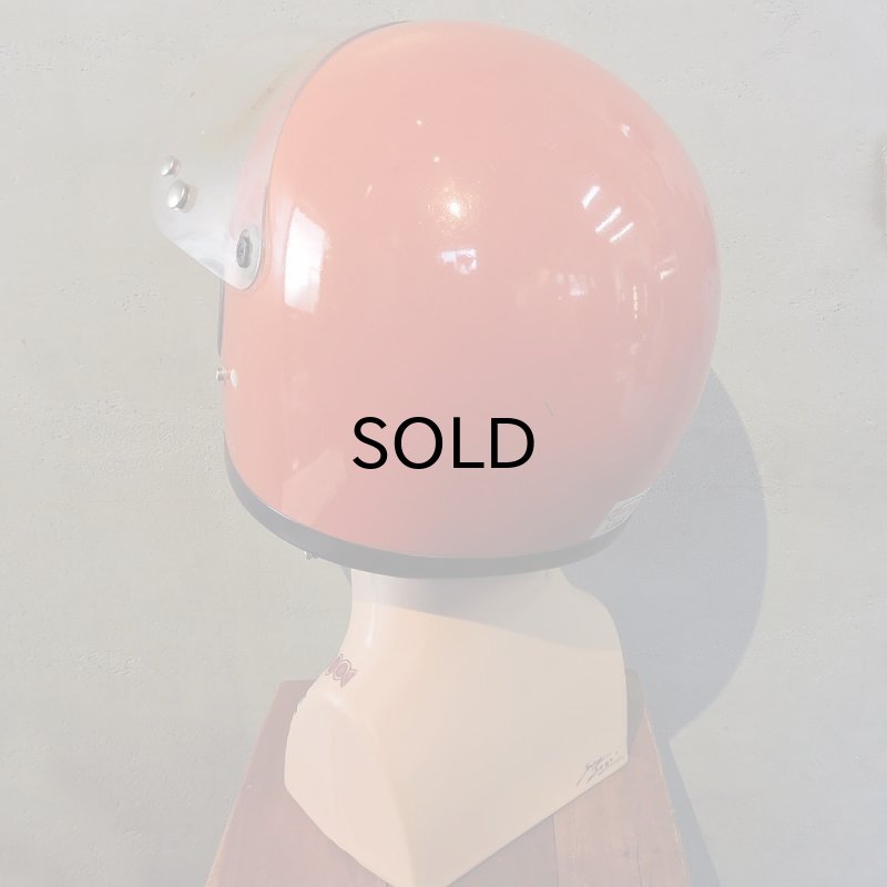 画像4: Vintage Helmet（ビンテージヘルメット）純正シールド付き BELL STAR オレンジ L対応58〜60cm【内装リペア済み】 (4)