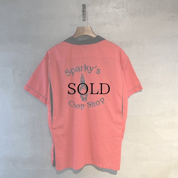画像2: 【Vintage/Used】2000s CRUISIN USA ボウリングシャツ / メンズ XL "Sparky's Chop Shop" Size XL