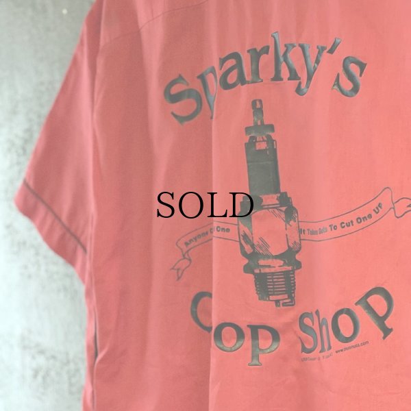 画像3: 【Vintage/Used】2000s CRUISIN USA ボウリングシャツ / メンズ XL "Sparky's Chop Shop" Size XL