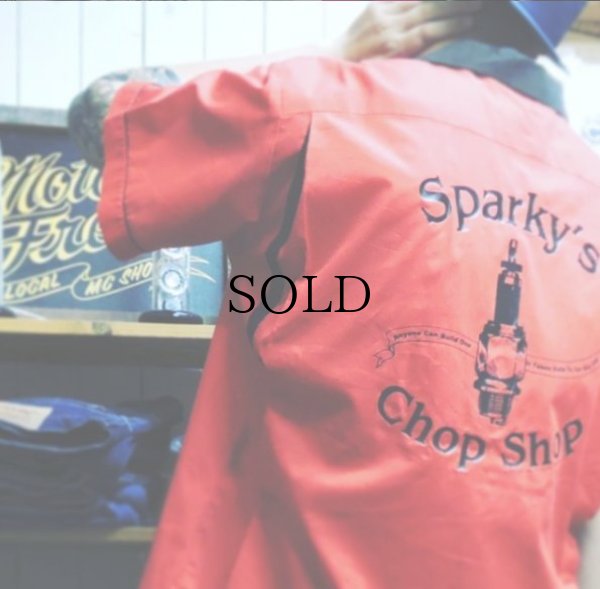 画像5: 【Vintage/Used】2000s CRUISIN USA ボウリングシャツ / メンズ XL "Sparky's Chop Shop" Size XL