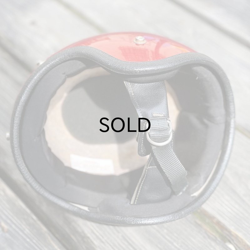 画像6: Vintage Helmet（ビンテージヘルメット）68〜70s AMA GLOUP1 レッドフレーク L対応58cm相当【内装リペア済み】 (6)