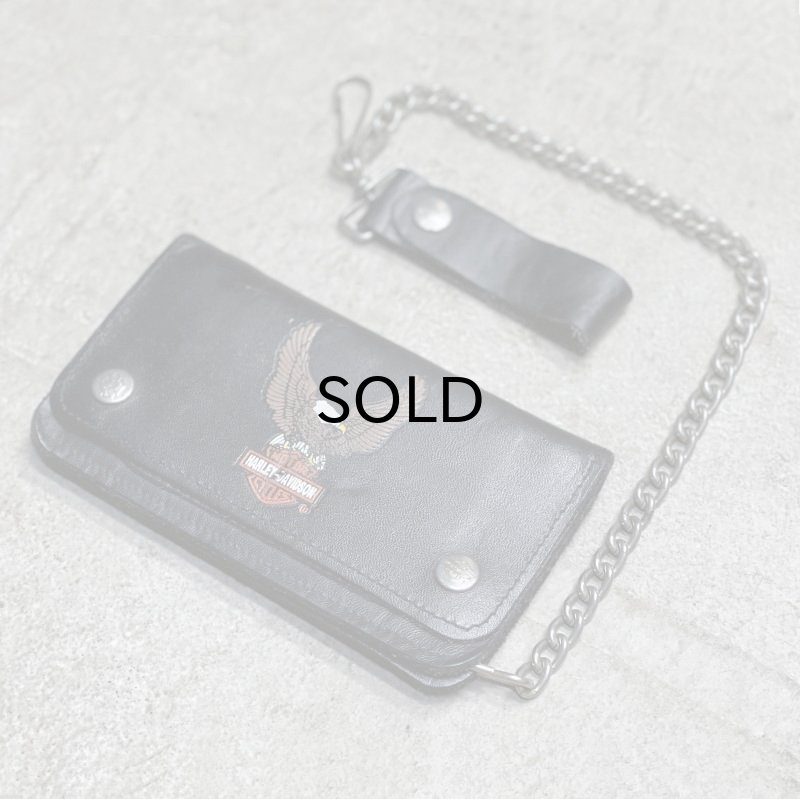 画像1: 【Vintage】Harley-Davidson二つ折り トラッカーウォレット (1)