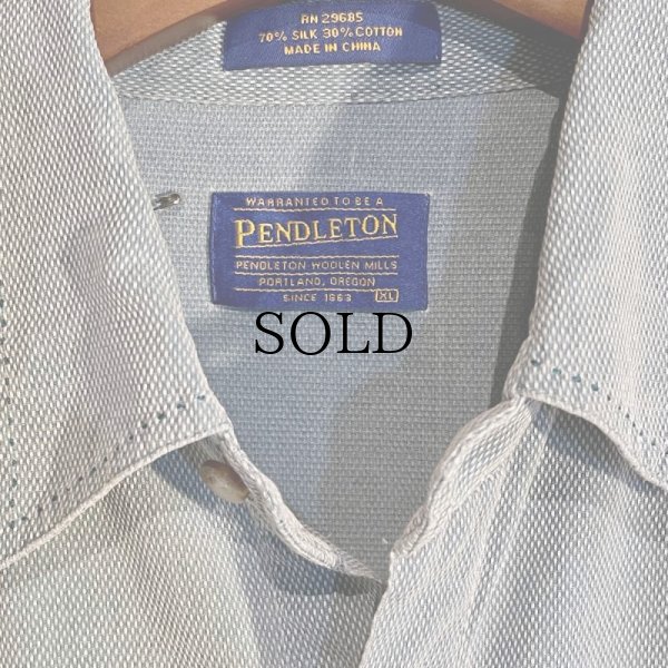 画像4: 【Vintage/Used】90S〜 Pendelton ウェスタンシルク混 L/Sシャツ/メンズXL相当
