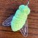 画像2: LOCALCORE (ローカルコア）FLY KEY CHAIN Glow in the dark　Green "Sculpture By Chop" (2)