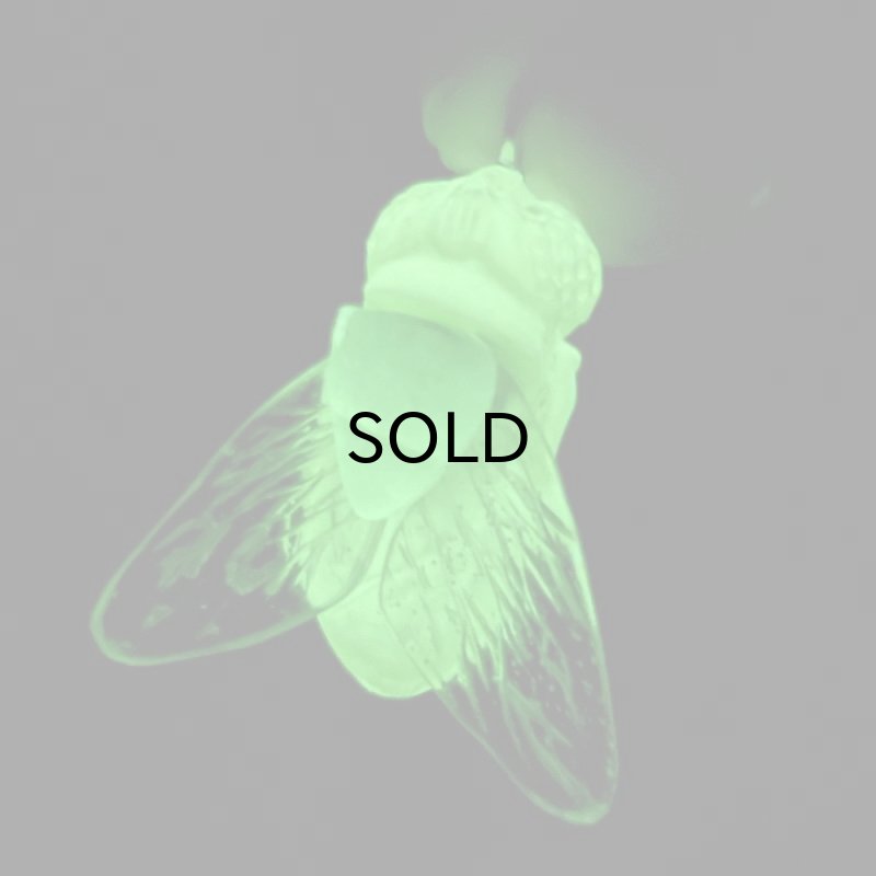 画像3: LOCALCORE (ローカルコア）FLY KEY CHAIN Glow in the dark　Green "Sculpture By Chop" (3)