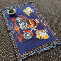 80s Harley-Davidson Vintage Tapestry/Blanket.