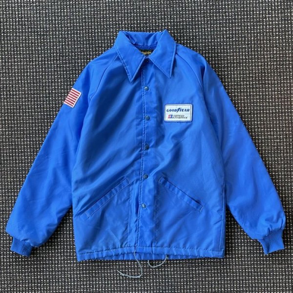 画像1: 【Vintage】70s SwingStar GOODYEAR/星条旗ワッペン ブルー/表記サイズS