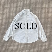 【Vintage/Used】80s FIVE BROTHER フランネルシャツ サックスブルー/表記L（XL) MADE IN USA