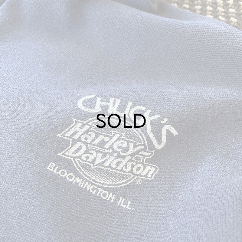 画像5: 【Vintage/Used】70s-80s Harley-Davidson Official(70〜80年代 ハーレーダビッドソン・オフィシャル) CHUCK'S BLOOMINGTON ILL オフィシャルジップパーカー/表記M (5)