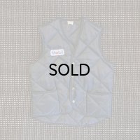 【Vintage/Used】70s Unitog NYLON WORK VEST（ユニトグ・ナイロンワークベスト）/表記M（M)