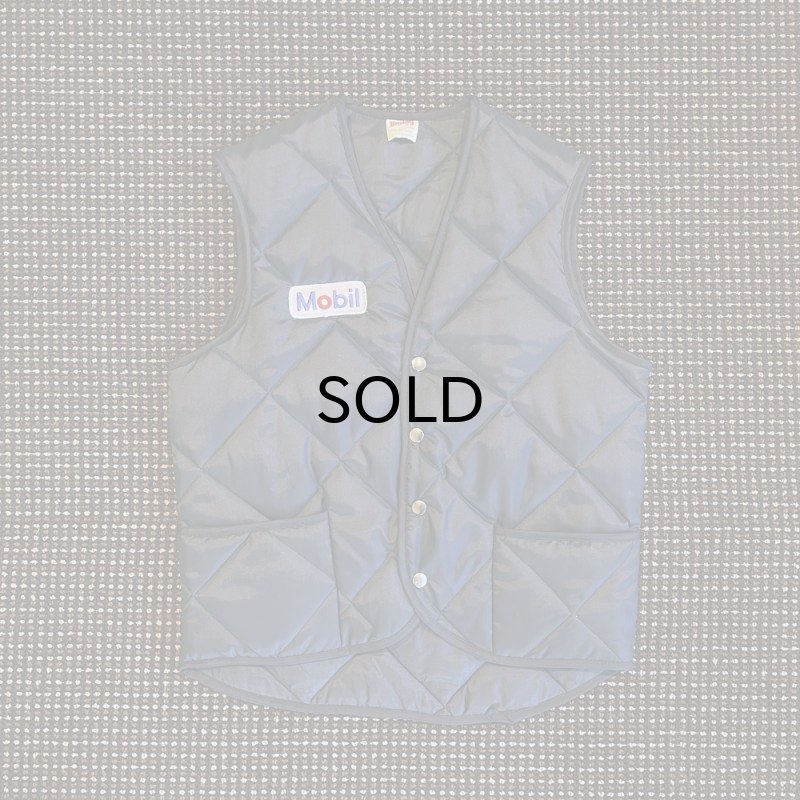 画像1: 【Vintage/Used】70s Unitog NYLON WORK VEST（ユニトグ・ナイロンワークベスト）/表記M（M) (1)