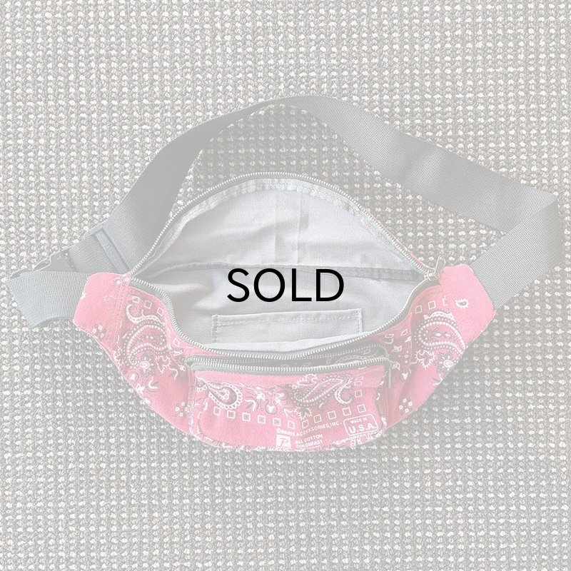 画像3: 【BrandNew】Remake Paisley Bandana Body Bag/Red （リメイク・ペイズリー柄バンダナ・ボディバッグ・レッド） (3)