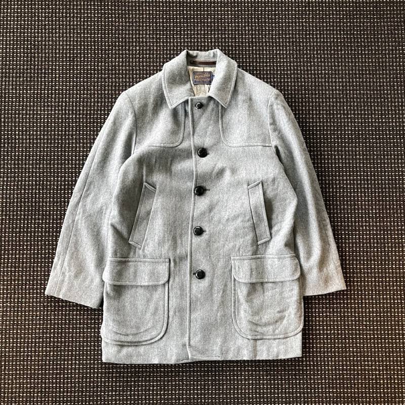 画像4: 80年代 Pendelton（ペンドルトン  ）ウールコート・フェザーグレー Made in USA/サイズ表記42 (4)