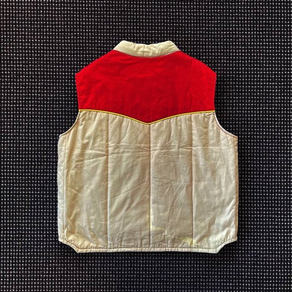 画像2: 【Vintage/Used】WIMAN "Zip Feed Mills" コーデュロイ切り返しナイロンベスト/表記XL