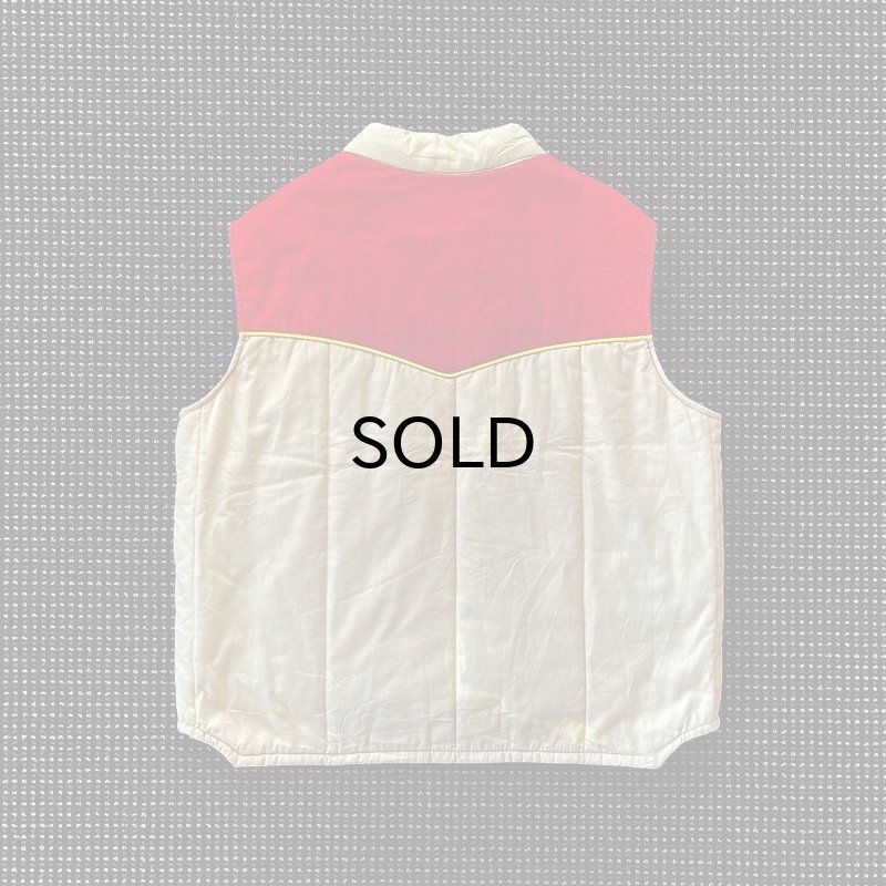 画像2: 【Vintage/Used】WIMAN "Zip Feed Mills" コーデュロイ切り返しナイロンベスト/表記XL (2)