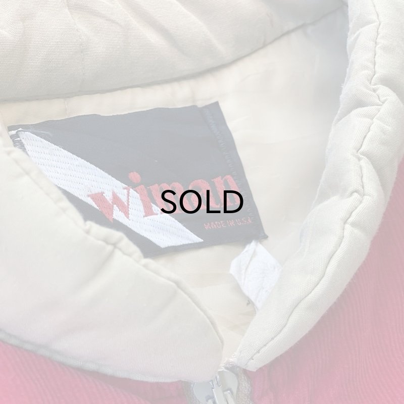 画像4: 【Vintage/Used】WIMAN "Zip Feed Mills" コーデュロイ切り返しナイロンベスト/表記XL (4)