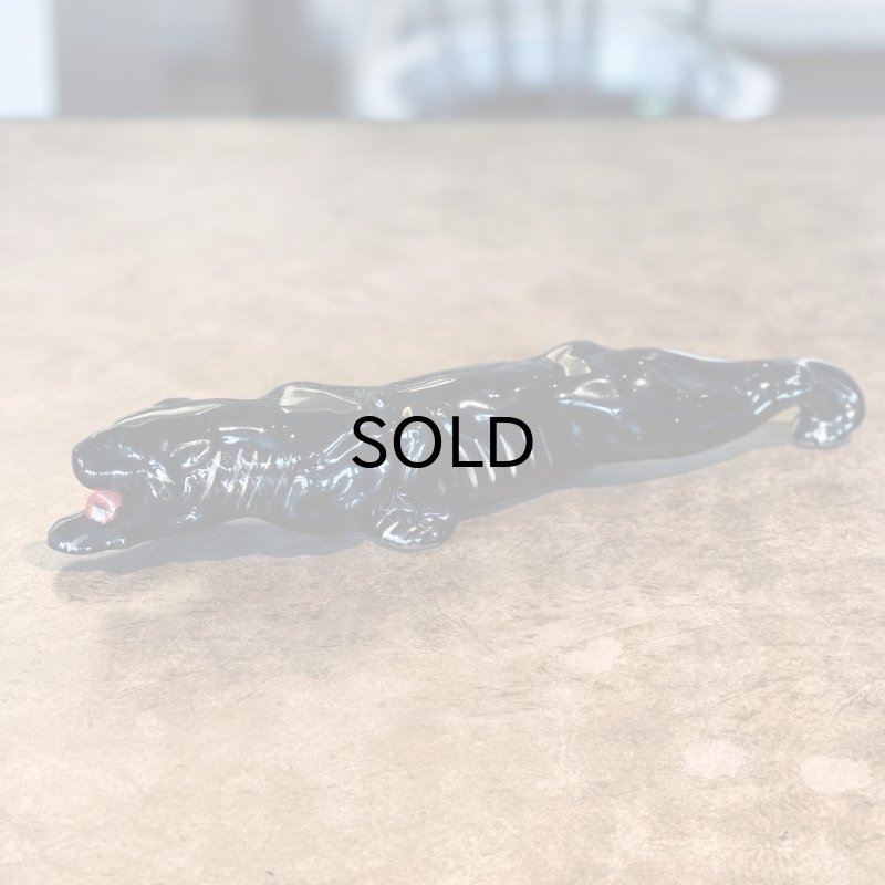 画像1: 【Vintage/Used】50s ブラックパンサー （セラミックオブジェ) (1)