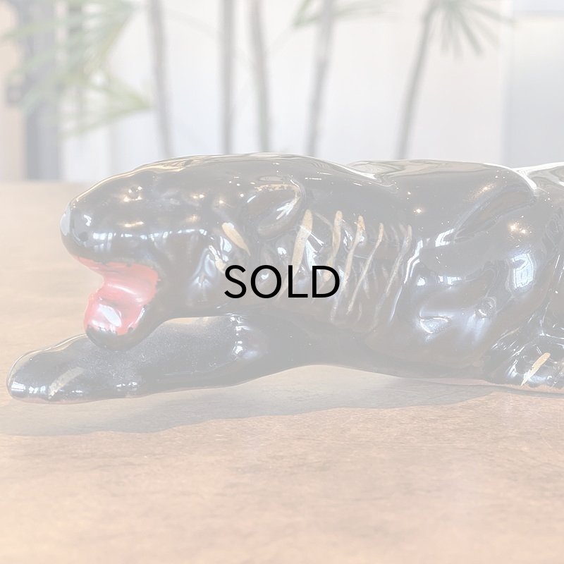 画像3: 【Vintage/Used】50s ブラックパンサー （セラミックオブジェ) (3)