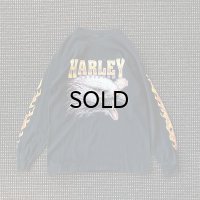 Harley-Davidson（ハーレーダビッドソン）90年代ロングスリーブ・イーグル＆フレイムスT-シャツ/M相当