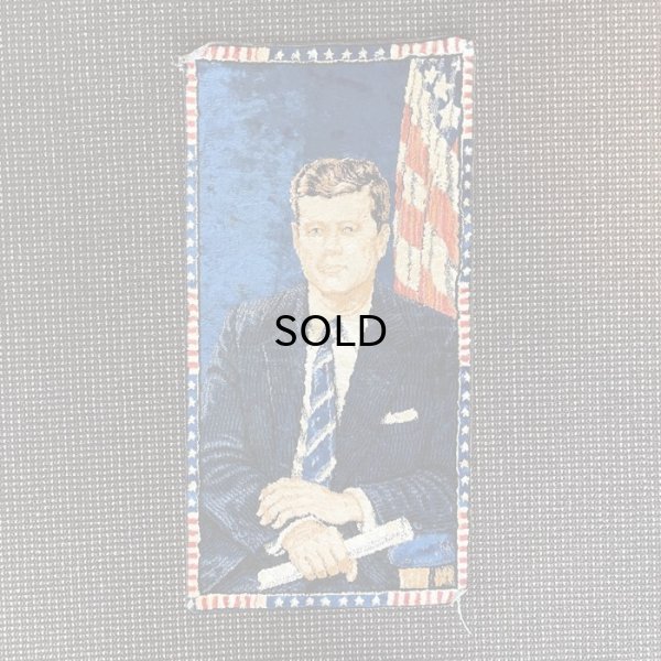 画像1: 【Vintage/Used】60s JFK ビンテージ・タペストリーラグ