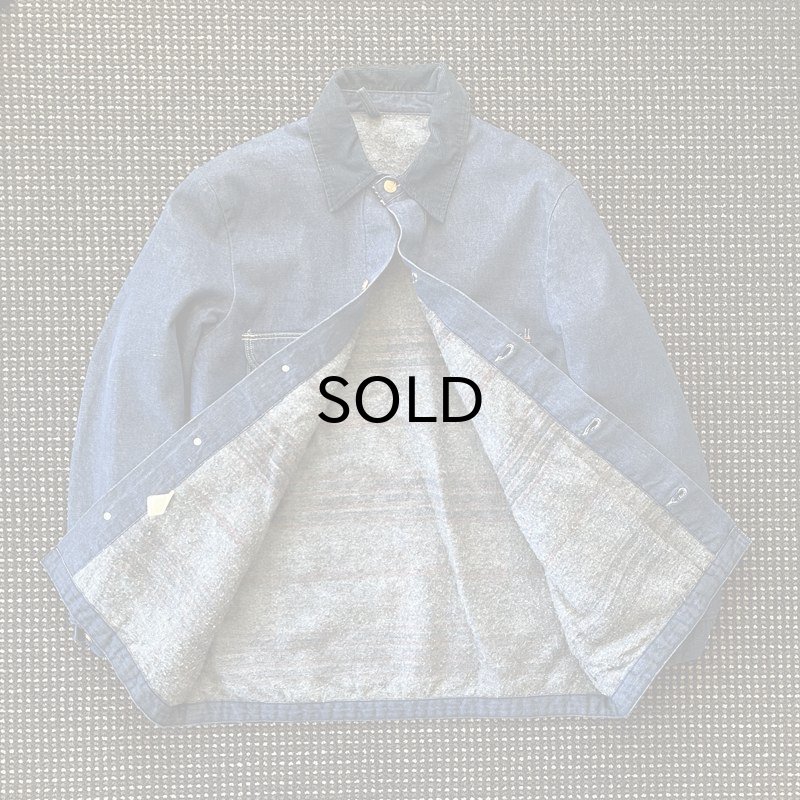 画像2: ラングラー デニムカバーオール・ブランケットライニング/サイズ表記40 (2)