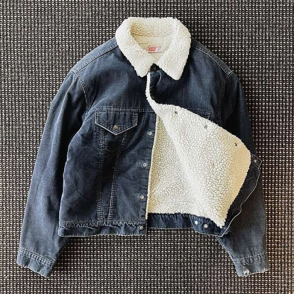 画像2: 70-80s Levi's コーデュロイ・ボア・ジャケット/サイズ表記46(XXL程度）