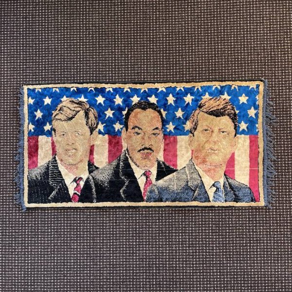 画像2: 【Vintage/Used】60s JFK・キング牧師・RFK（ボビー） ビンテージ・タペストリーラグ