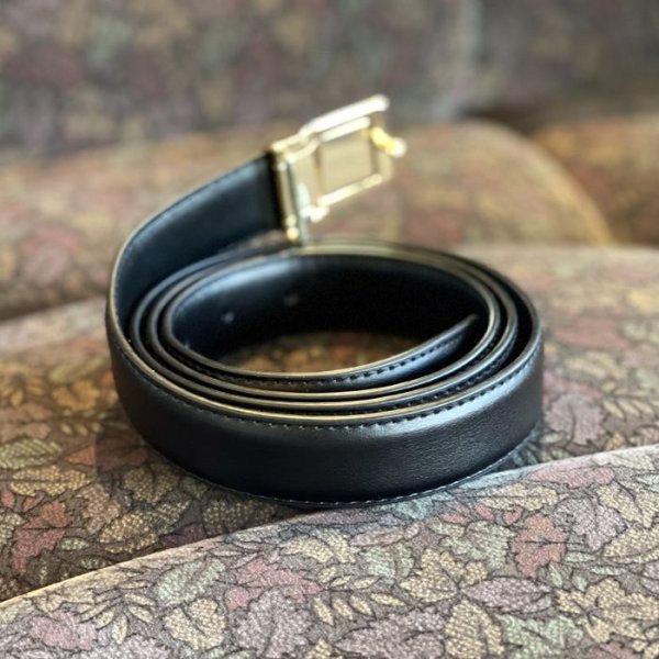 画像2: 【Vintage/Used】ミリタリー・ポスト・オフィス・ベルトバックル＆レザー
