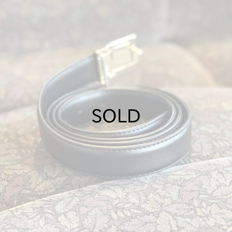 画像2: 【Vintage/Used】ミリタリー・ポスト・オフィス・ベルトバックル＆レザー (2)