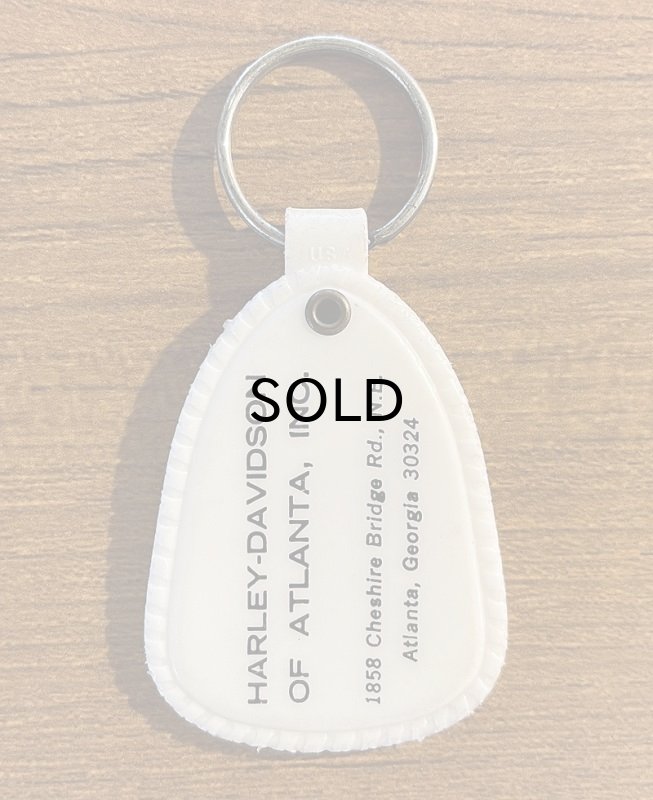 画像2: 【Vintage/Used】ビンテージ・ハーレーダビッドソン・ディーラー・プラスチック・キーホルダー (2)