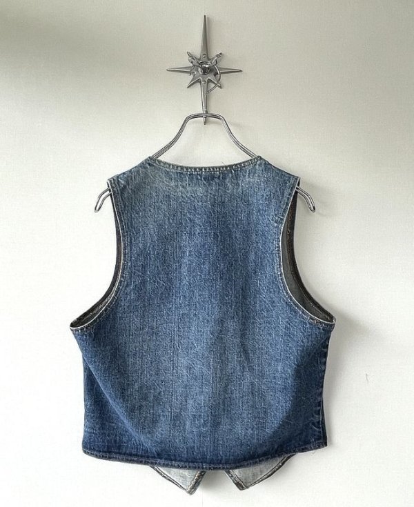 画像2: 【Vintage/Used】70s Levi's（リーバイス ） 60505 デニムベスト・オレンジタブ・スモールe /表記ミディアム Made in USA.