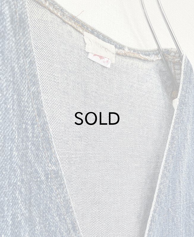 画像3: 【Vintage/Used】70s Levi's（リーバイス ） 60505 デニムベスト・オレンジタブ・スモールe /表記ミディアム Made in USA. (3)