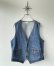 画像1: 【Vintage/Used】70s Levi's（リーバイス ） 60505 デニムベスト・オレンジタブ・スモールe /表記ミディアム Made in USA. (1)