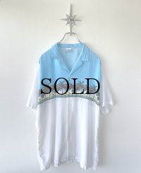 【Vintage/USED】90s BIGSUR ポリ＆レーヨン・リゾートシャツ MADE IN USA（表記/XL）