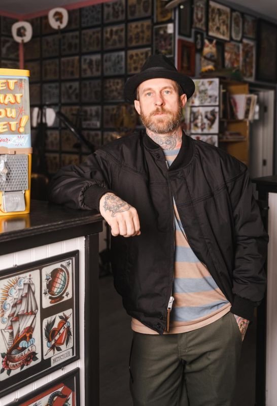 ダービージャケット /ブラック着画