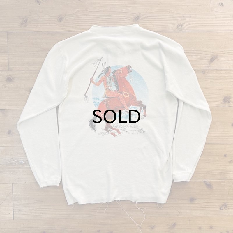 古着ヘンリーネックTシャツ背面