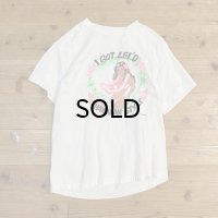 Vintage/Used 90s "I GOT LEI'D" T-shirt (Single stitch）