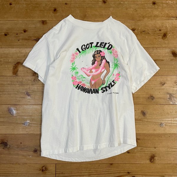 画像1: Vintage/Used 90s "I GOT LEI'D" T-shirt (Single stitch）