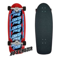 SANTA CRUZ(サンタクルーズ) スケボーデッキ・80'sコンプリート・クルーザー　"CLASSIC DOT STACK" SKATEBOARD COMPLETE PIG RED OLD SKOOL【SZ 10.5×30】