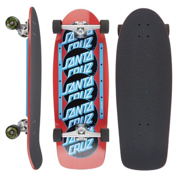 画像2: SANTA CRUZ(サンタクルーズ) スケボーデッキ・80'sコンプリート・クルーザー　"CLASSIC DOT STACK" SKATEBOARD COMPLETE PIG RED OLD SKOOL【SZ 10.5×30】