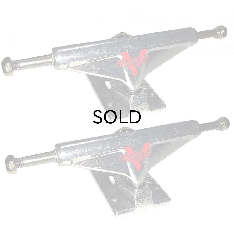 画像1: VENTURE(ベンチャー)スケボートラック・Hi (SILVER)【SZ Hi: 5.0】※前後セットで必要な場合2個にしてお買い求めください (1)