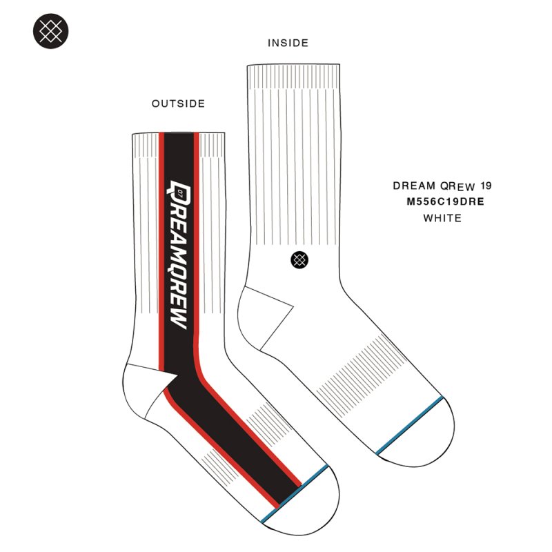 画像4: STANCE(スタンス）DREAM CREW19 WHITE (4)