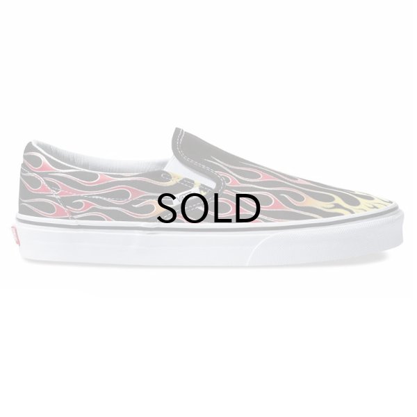 画像1: VANS（バンズ） CLASSIC SLIP-ON（クラッシック・スリップオン）MASH UP BLACK FLAMES (1)