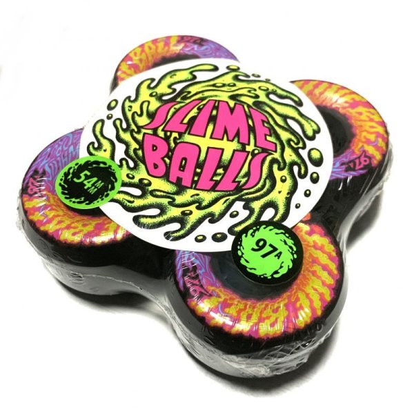 画像1: Santa Cruz WHEEL (サンタクルーズ ・ウィール) SLYME BALLS 54MM 97A BLACK(スライムボール・ブラック） (1)