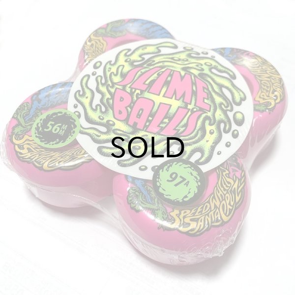 画像1: Santa Cruz WHEEL (サンタクルーズ ・ウィール) SLYME BALLS 56MM 97A NEON PINK(スライムボール・ネオンピンク） (1)