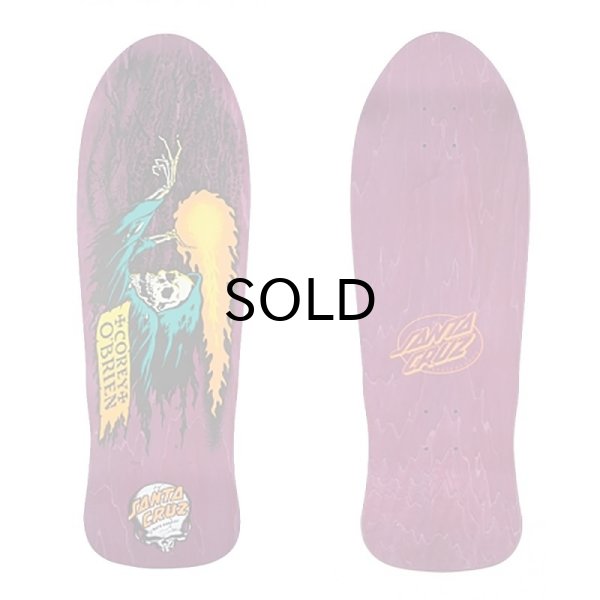 画像1: SANTA CRUZ(サンタクルーズ) スケボーデッキ・OBRIEN REAPER PURPLE STAIN REISSUE DECK　9.85 x 30 (1)