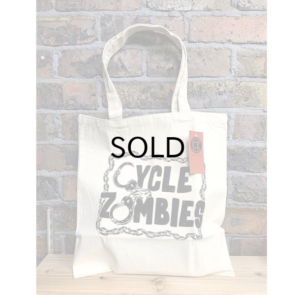 画像1: 【20%OFF】CYCLE ZOMBIES(サイクルゾンビーズ） CUFFS TOTO BAG（カフス・トートバッグ） (1)