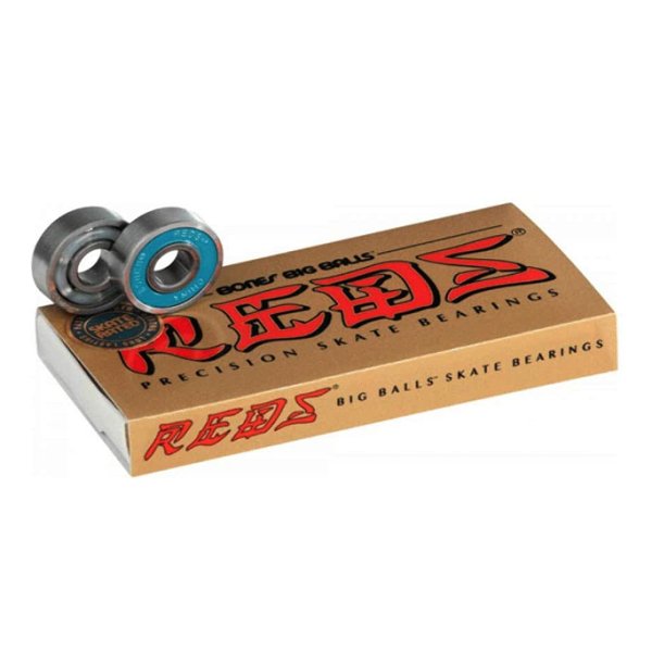 画像1: BONES BEARINGS (ボーンズ・ベアリングス)  ビッグボール・レッズ・スケートボード・ベアリング・８パック） (1)
